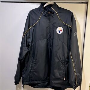 STEELERS Men’s Reebok Pullover Windbreaker - NWOT